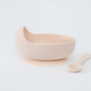 Silicone Bowl set in blush colour